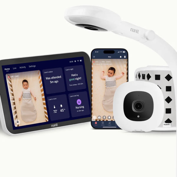 Babysense Pro 5.5" HD Split-Screen Baby Monitor with 2 Cameras