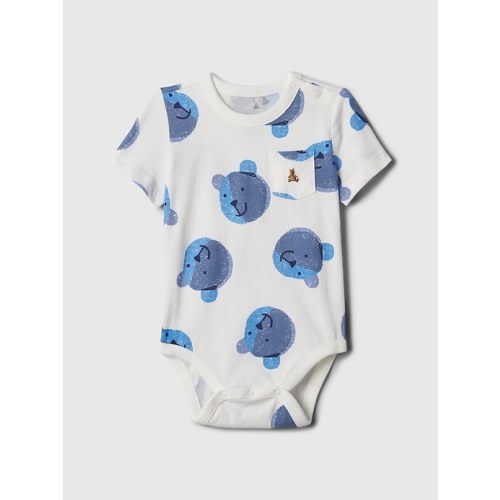 babyGap Mix & Match Bear Bodysuit in white