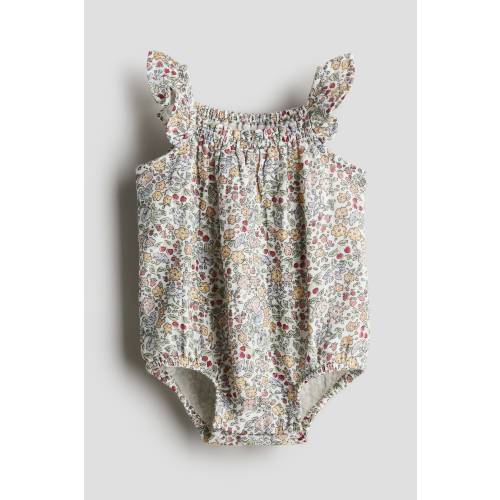 Patterned Muslin Romper Suit