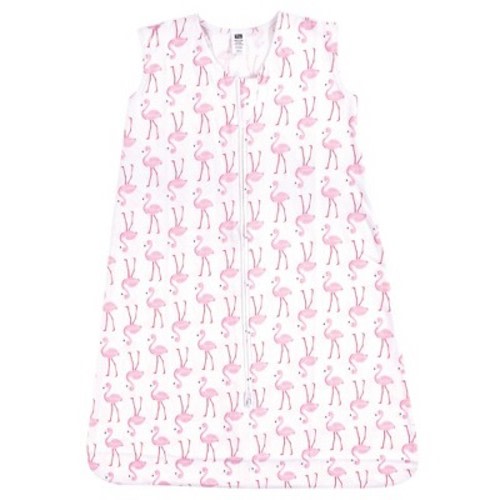 Hudson Baby Infant Girl Cotton Sleeveless Wearable Sleeping Bag, Sack, Blanket, Flamingo, Size: 0-6 months
