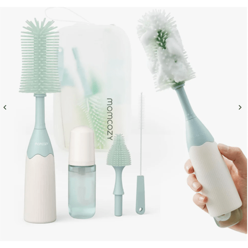 Momcozy Innovative Push-Press Design Bottle Brush Kit