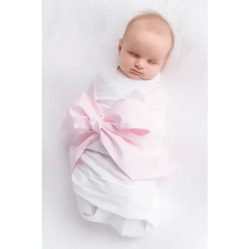 Bow Swaddle ® - Palm Beach Pink