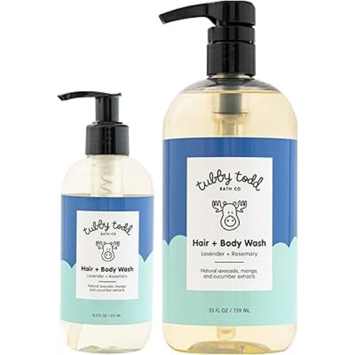 Amazon.com : TUBBY TODD Hair & Body Wash - 2 Pack, 8.5oz & 25oz - Lavender Rosemary : Beauty & Personal Care