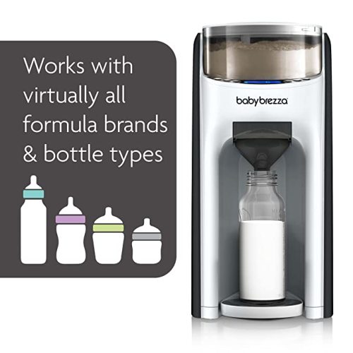 Baby Brezza New and Improved Formula Pro Advanced Formula Dispenser Machine - Automatically Mix a Warm Formula Bottle Instantly - Easily Make Bottle with Automatic Powder Blending, White - Advanced, White