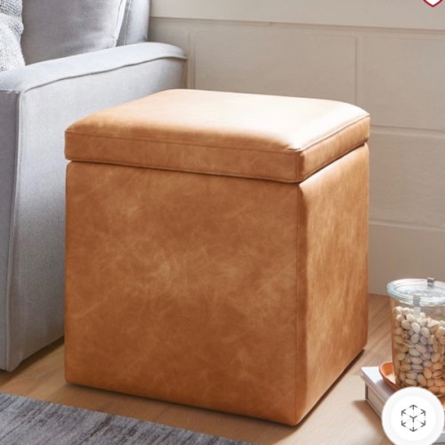 Simple Square Storage Ottoman