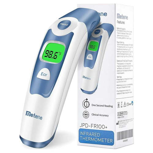 Metene Forehead and Ear Thermometer for Baby, Fast Reading with Fever Alarm & Memories Recall