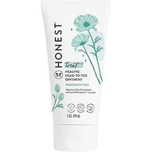 The Honest Company Head to Toe Multi-Purpose Healing Ointment | Gentle for Baby | Hypoallergenic, Vegan, Allantoin-Powered | 5 oz