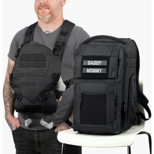 Everyday Diaper Backpack + Baby Carrier Bundle by Tactical Baby Gear