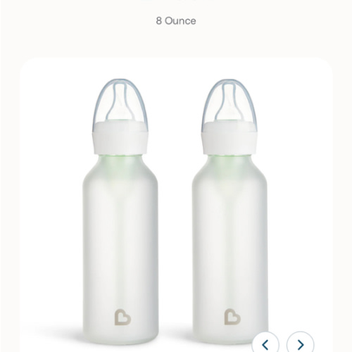 Bond® Silicone Glass Bottle 4oz or 8oz, 2pk | Munchkin