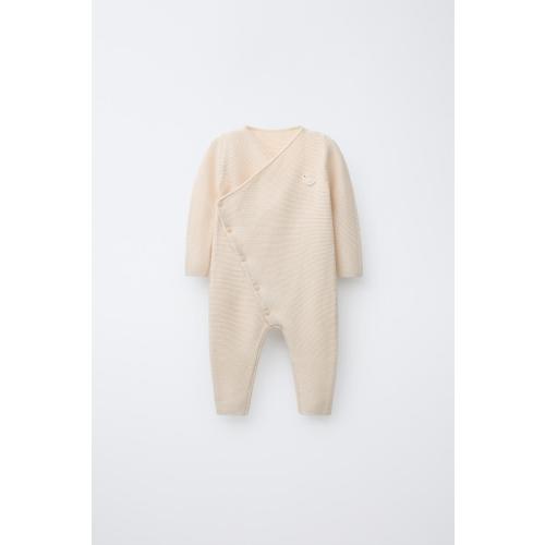EMBROIDERED DUCKLING KNIT KIMONO - Cream | ZARA United States