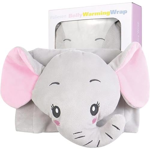 Colic Baby Relief,Gas Relief for Infants,Baby Colic Heated Tummy Wrap,Baby Swaddling Belt for Colic Calm,Natural Relief for Upset Stomach in Babies and Toddlers,Elephant