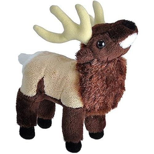 Wild Republic Elk Plush, Stuffed Animal, Plush Toy, Gifts for Kids, Cuddlekins 12 Inches,Multi