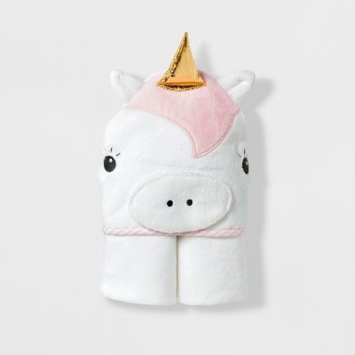 Baby Unicorn Hooded Towel - Cloud Island™ White