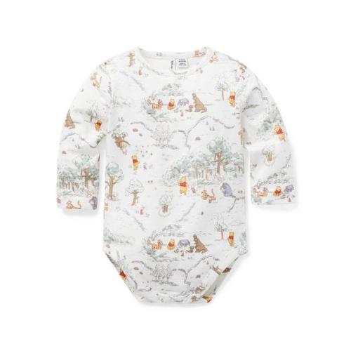 Newborn Jet Ivory Toile Disney Winnie The Pooh Baby Toile Bodysuit by Janie and Jack