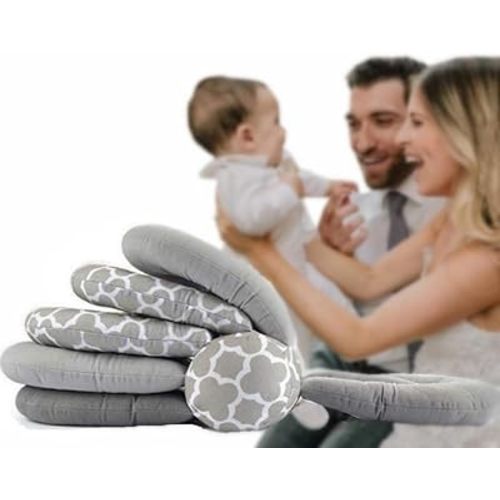 VUPUPYBaby Breastfeeding Pillow Nursing Pillow,Best for Mom,Adjustable Height Polyester Proper (Gray)