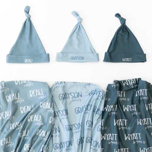 Newborn Name Swaddle Blanket baby name swaddle name announcement baby photography prop blue blanket for baby photos