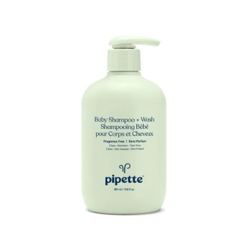 Pipette Baby Shampoo + Wash Fragrance Free - 11.8 Fl Oz