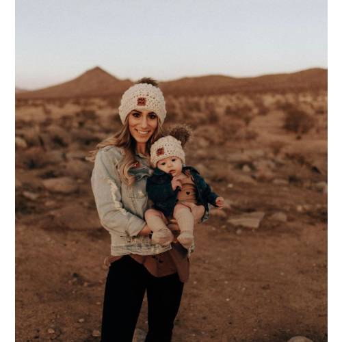 MAMA and MINI Beanie Set