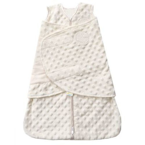 Halo Innovations Sleepsack Swaddle Wrap Plushy Dot Velboa - Cream Newborn
