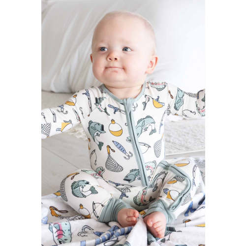 Catch of the Day Convertible Zip Romper