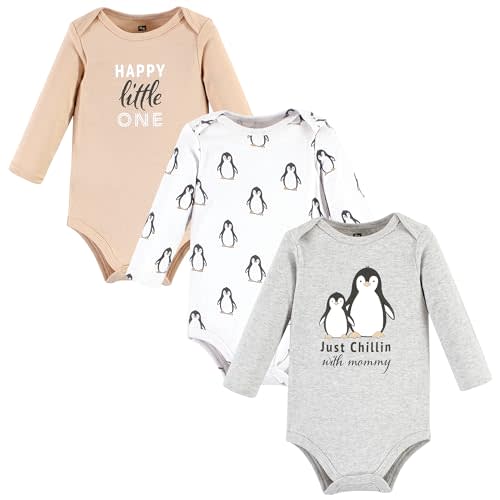 Hudson Baby unisex-baby Cotton Long-sleeve Bodysuits
