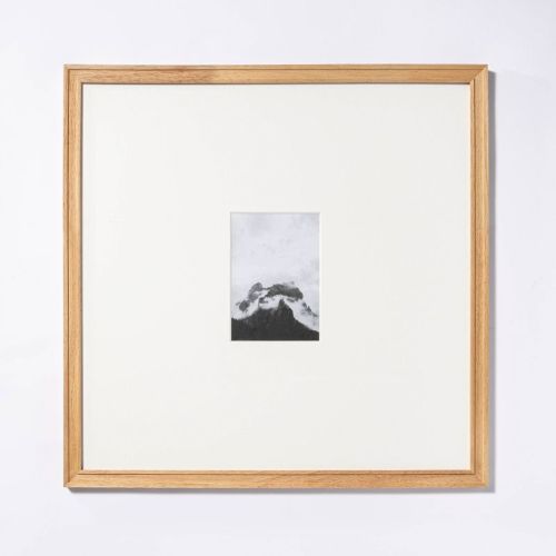 18" X 24" Matted To 8" X 10" Gallery Frame Natural Wood - Threshold™ Designed With Studio Mcgee: Beveled Acid-free Mat