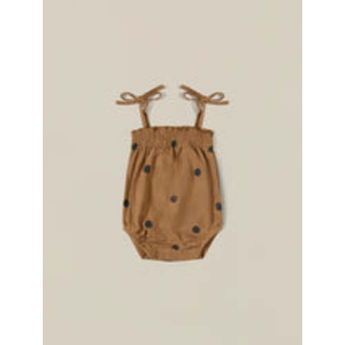 Gold Dots Spaghetti Bodysuit | Organic Zoo