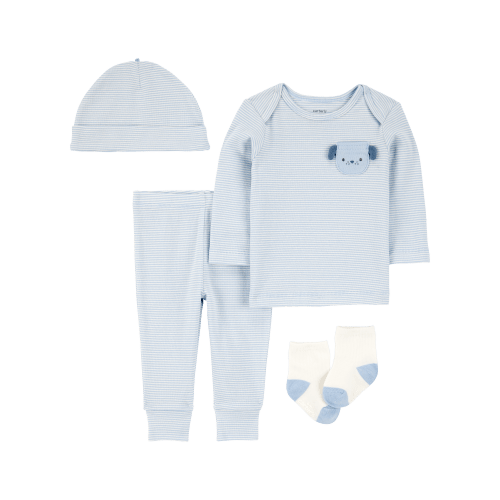 Baby 4-Piece Puppy Print Outfit Set - Blue - Carter's | Carter's