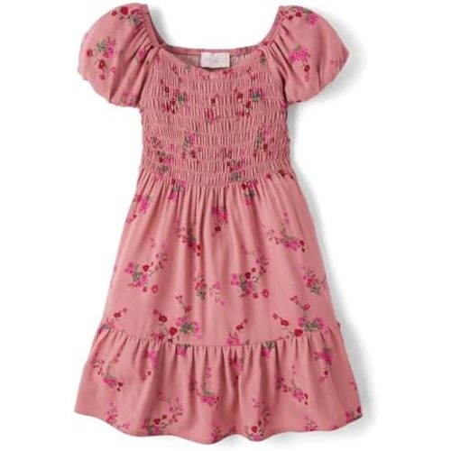 The Children's Place Girls' Short Sleeve Smocked Summer Dresses