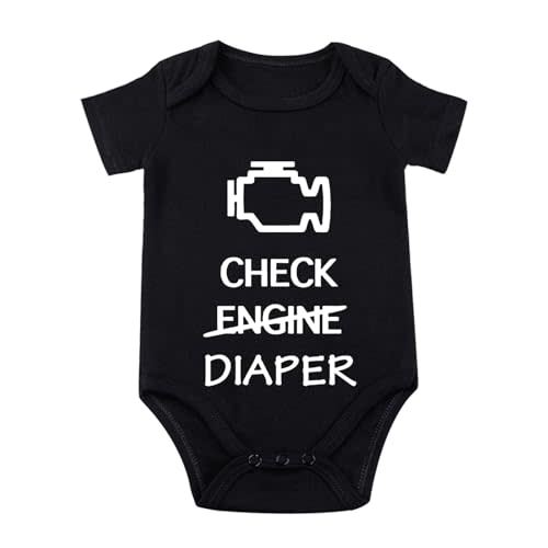 Check Engine Diaper Baby Bodysuit Mechanic Outfit f1 Clothes Baby Race Car Outfit Funny Babies Bodysuit