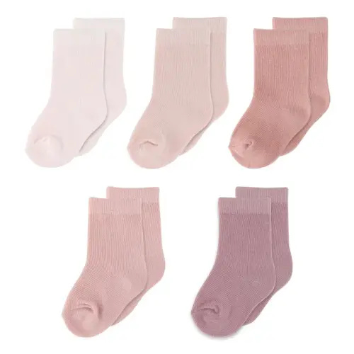 4Baby 5 Pack Socks Pink | Baby Bunting AU