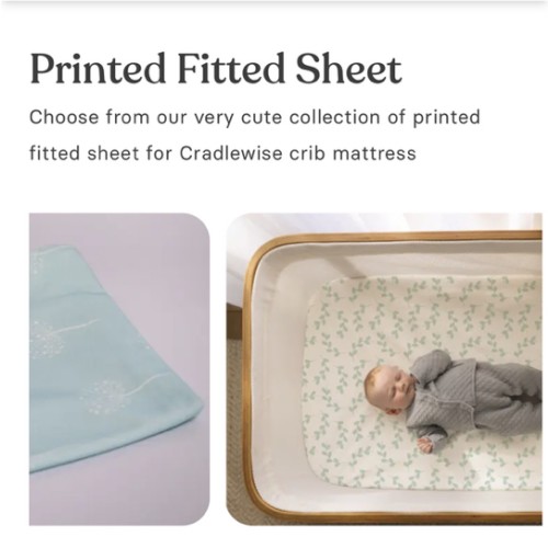 Botanical Bliss - Set of 3 fitted sheets (Cradlewise)