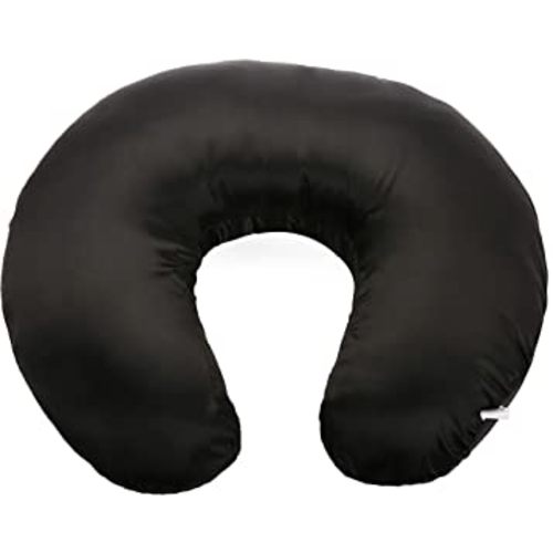 Pro Goleem Satin Nursing Pillow Cover Silk Feeling Soft Feeding Pillow Slipcover for Breastfeeding Moms Fits Standard Infant Nursing Pillow or Positioner Black