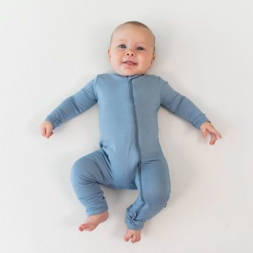 Kyte Baby Zippered Romper In Slate