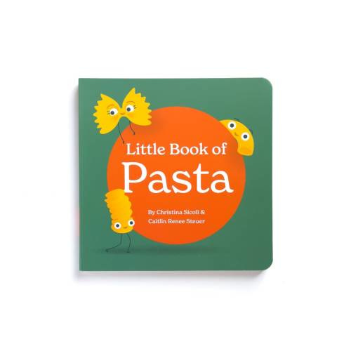 Little Book of Pasta Exploration of Italian Noodle Shapes Read Fun Facts & Phonics Board Book for Baby 0-12 Months Toddler Ages 1-4