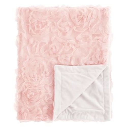 Sweet Jojo Designs Girl Baby Swaddle Blanket Rose Solid Pink
