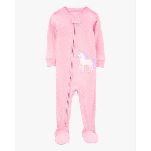 Baby Girl Unicorn Snug Fit Cotton Footie 1-Piece Pajamas - Pink - Carter's | Carter's