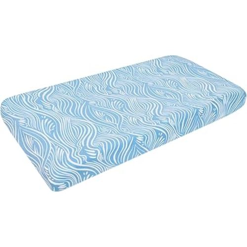 Copper Pearl Premium Knit Diaper Changing Pad Cover 'Surf'