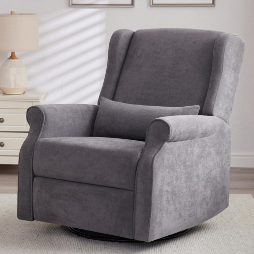 Winston Porter Nursery Glider Recliner Chairs Manual Swivel Rocker Reclining Chair | Wayfair