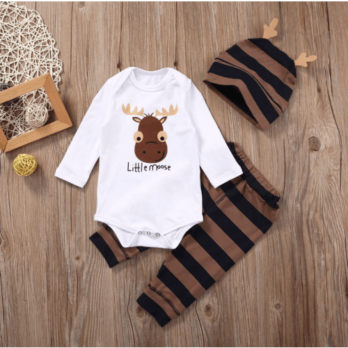 Little Moose Striped Outfit