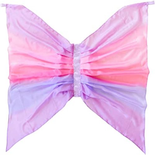 Sarah's Silks Blossom Fairy Wings | Butterfly Costume for Kids, Real Natural Silk Montessori Waldorf Toys Dress Up for Pretend Play | Hand Dyed Toy for Girls Ages 3-8