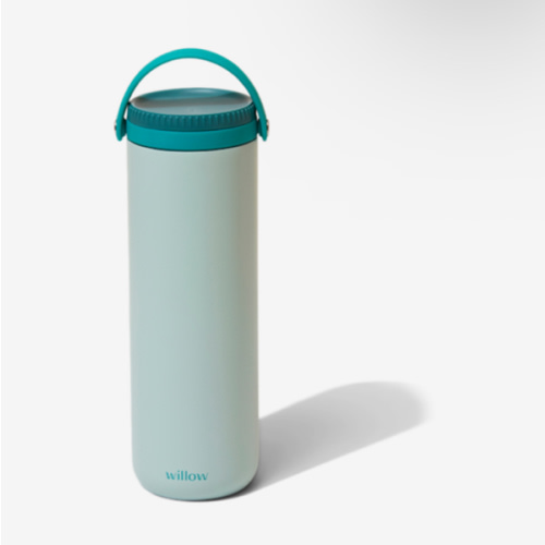 Willow - Portable Breastmilk Cooler - Keeps Breast Milk Cold for 24 Hours - Stainless Steel - Insulated - Reuseable - Breastfeeding Essentials - Storage Container w/Gel Ice Pack - Teal- 16oz