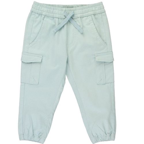 Ruggedbutts Baby Boys Slim Cargo Joggers - Cloud Blue, 12-18m