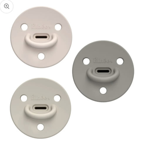 Pack of 3 Elhée pacifiers - Medical silicone. From birth