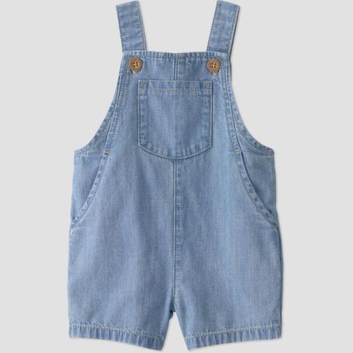 Little Planet by Carter's Baby Organic Chambray Shortall - Blue Denim 3M