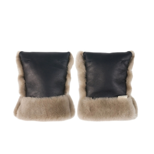BINIBAMBA Limited-edition Leather & Sheepskin Buggy Mittens