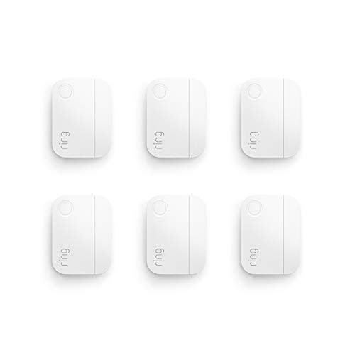 Ring Alarm Contact Sensor 6-Pack - 2nd Gen | Monitor 6 Doors or Windows | Instant Alerts | Approximately 3-Year Battery Life | Slim Design | Easy Installation | Base Station Required