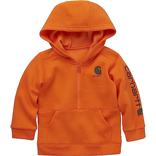 Carhartt Boys' Long-Sleeve Half-Zip Hooded Sweatshirt