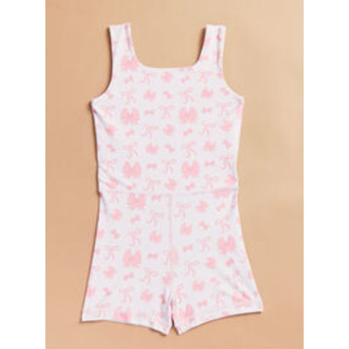 Bailey Bows Unitard in Pink Multi | Tullabee