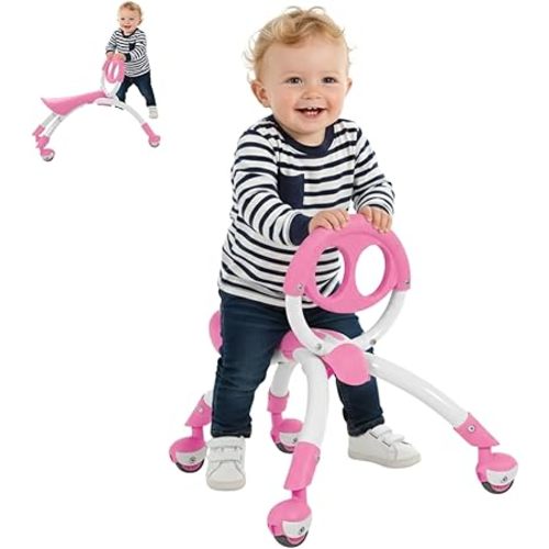 YBIKE Pewi Walking Ride On Toy - From Baby Walker to Toddler Ride On for Ages 9 Months to 3 Years Old